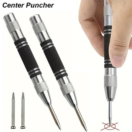 Center Punch tool– Heavy Duty Spring-Loaded Metal Marker