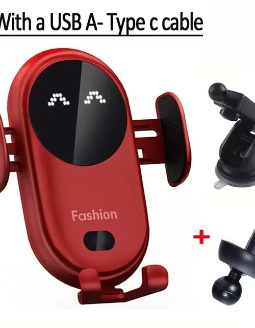 Load image into Gallery viewer, AutoGrip Wireless Car Charger – Infrared Sensor Mount &amp; Fast Charging Stand for iPhone &amp; Samsung
