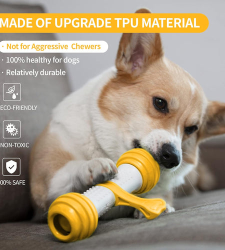 Interactive Dog Toys, Durable Motion Activated Automatic Dog Bone for Medium & Large Dogs Boredom, Electronic Dog Enrichment Toys to Chase, USB Rechargeable