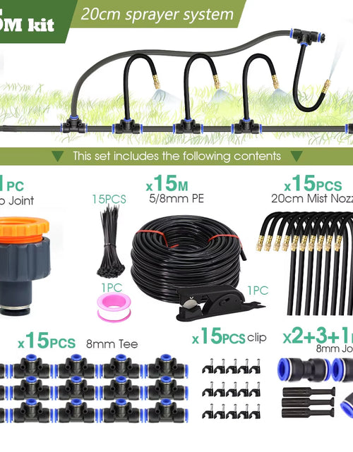 Load image into Gallery viewer, DIY 30M-5M Universal Sprayer Kit – Patio Misting &amp; Cooling System for Garden Irrigation
