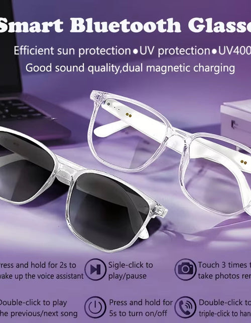 Load image into Gallery viewer, SoundSight Smart Glasses – Bluetooth Sunglasses with Built-In Earphones, UV400 Polarized Lenses &amp; Hands-Free Calling

