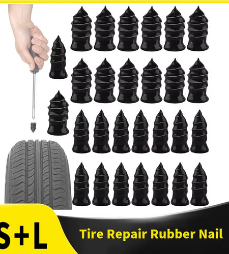 Tire Repair Rubber Screw Nail Auto Motorcycle Vacuum Self-Service Tyre Puncture Repair Screws Fast Tool for Car Truck Tractor Wheel