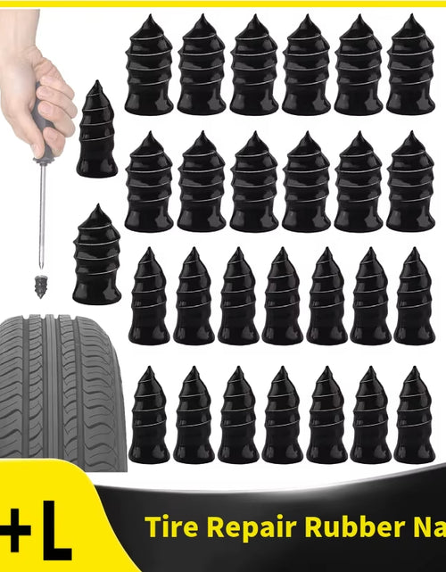 Load image into Gallery viewer, Tire Repair Rubber Screw Nail Auto Motorcycle Vacuum Self-Service Tyre Puncture Repair Screws Fast Tool for Car Truck Tractor Wheel
