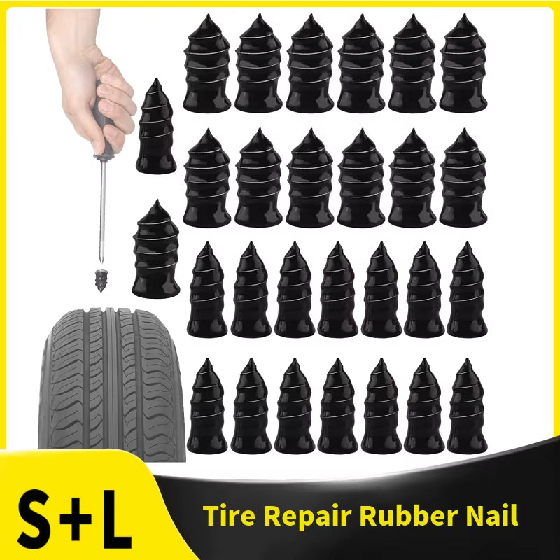 Tire Repair Rubber Screw Nail Auto Motorcycle Vacuum Self-Service Tyre Puncture Repair Screws Fast Tool for Car Truck Tractor Wheel