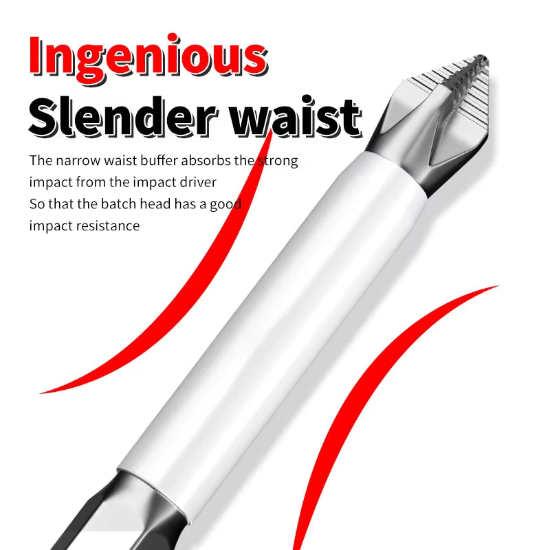 6 Pcs Strong Grip Screw Bit – High Torque, Magnetic, Anti-Slip Design Cross Head Household Electric Driver Screw Set - High Hardness Hand Drill Bits for Electric Screwdrivers