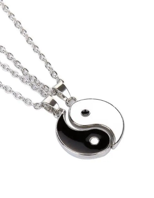 Load image into Gallery viewer, Yin Yang Pendant Necklace for Girlfriend Couples Matching Best Friend Friendship Jewelry Gift Bff Things Aesthetic Collar Boys 2
