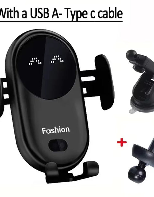 Load image into Gallery viewer, AutoGrip Wireless Car Charger – Infrared Sensor Mount &amp; Fast Charging Stand for iPhone &amp; Samsung
