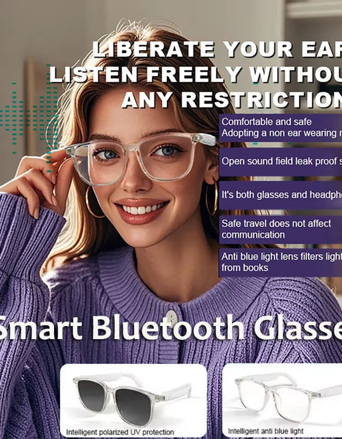 Load image into Gallery viewer, SoundSight Smart Glasses – Bluetooth Sunglasses with Built-In Earphones, UV400 Polarized Lenses &amp; Hands-Free Calling
