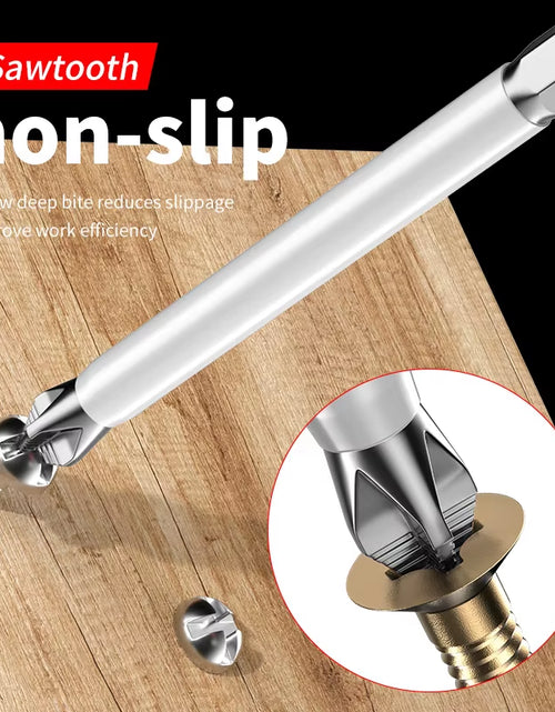 Load image into Gallery viewer, 6 Pcs Strong Grip Screw Bit – High Torque, Magnetic, Anti-Slip Design Cross Head Household Electric Driver Screw Set - High Hardness Hand Drill Bits for Electric Screwdrivers
