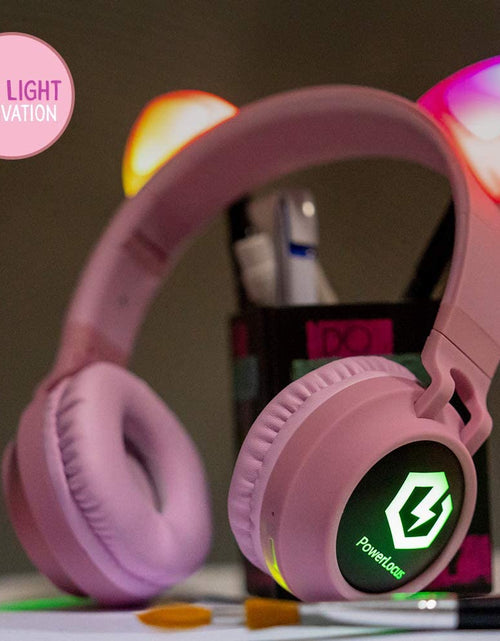 Load image into Gallery viewer, Wireless Bluetooth Headphones for Kids, Kid Headphone Over-Ear with LED Lights, Foldable Headphones with Microphone,Volume Limited, Wireless and Wired Headphone for Phones,Tablets,Pc,Laptop
