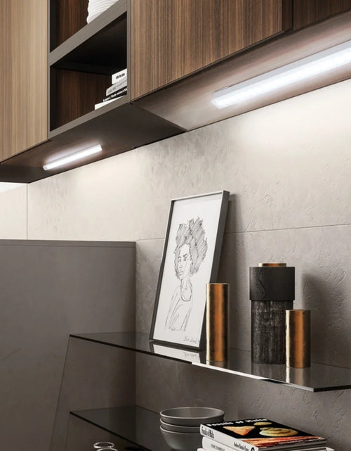 Load image into Gallery viewer, LED Motion Sensor Light Wireless LED Night Light Type C Rechargeable Light Cabinet Wardrobe Lamp Staircase Backlight for Kitchen
