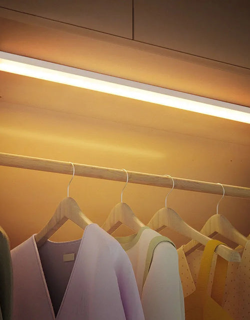 Load image into Gallery viewer, LED Motion Sensor Light Wireless LED Night Light Type C Rechargeable Light Cabinet Wardrobe Lamp Staircase Backlight for Kitchen
