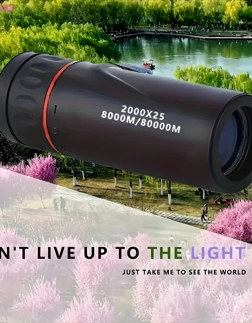 Load image into Gallery viewer, HD Monocular Telescope 2025 2000X25,  Compact Portable for Travel, Hiking, Fishing, Camping, Stargazing, Concerts &amp; Bird Watching
