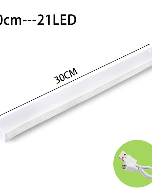 Load image into Gallery viewer, LED Motion Sensor Light Wireless LED Night Light Type C Rechargeable Light Cabinet Wardrobe Lamp Staircase Backlight for Kitchen
