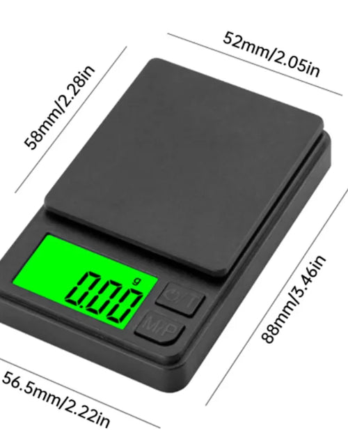Load image into Gallery viewer, Precision Pocket Scale 1000G X 0.1G - Digital Gram, Food, Jewelry, Ounces/Grains Scale with Backlit LCD - Mini Scale for Travel
