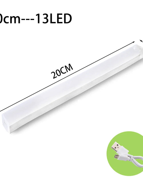 Load image into Gallery viewer, LED Motion Sensor Light Wireless LED Night Light Type C Rechargeable Light Cabinet Wardrobe Lamp Staircase Backlight for Kitchen
