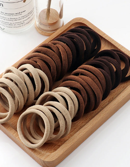 Load image into Gallery viewer, 50/100 Pieces of Black and White Hair Bands, Women'S Hair Bands, High-Elasticity Rubber Band Hair Bands, Hair Bands
