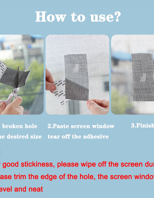 Load image into Gallery viewer, 1Ps Easy-To-Apply Waterproof Window Screen Repair Tape – Keep Mosquitoes Out with Our Anti-Insect, Self-Adhesive Mesh Patch
