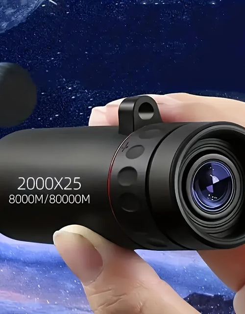 Load image into Gallery viewer, HD Monocular Telescope 2025 2000X25,  Compact Portable for Travel, Hiking, Fishing, Camping, Stargazing, Concerts &amp; Bird Watching
