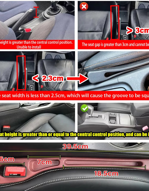 Load image into Gallery viewer, Car Seat Gap Filler Side Seam Plug Strip Leak-Proof Filling Strip for All Car Model Wallet Phone Holder Car Accessories
