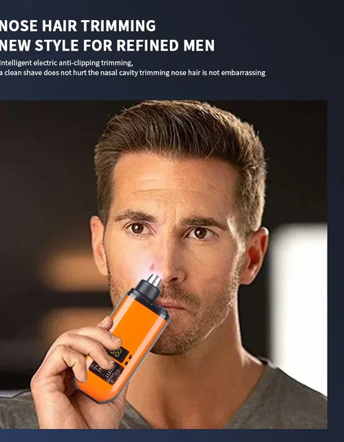 Load image into Gallery viewer, 2 in 1 Electric Portable Ear and Nose Hair Trimmer Clipper 2024 Professional Painless Portable Eyebrow for Men
