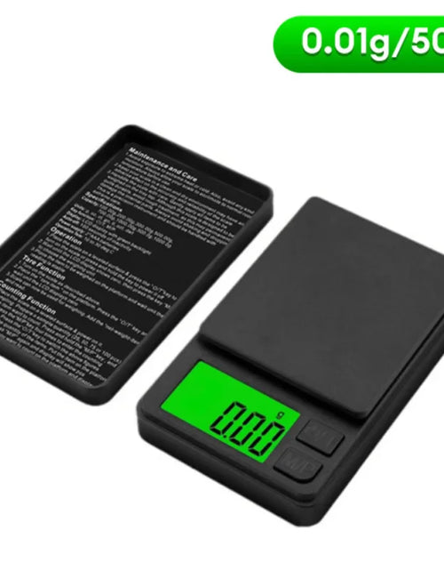 Load image into Gallery viewer, Precision Pocket Scale 1000G X 0.1G - Digital Gram, Food, Jewelry, Ounces/Grains Scale with Backlit LCD - Mini Scale for Travel
