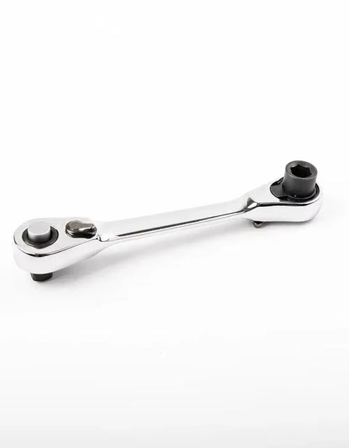 Load image into Gallery viewer, Mini Treble 1/4 Ratchet Wrench Double Ended Quick Socket Ratchet Wrench Screwdriver Hex Torque Wrenches Set 2In1 Spanner
