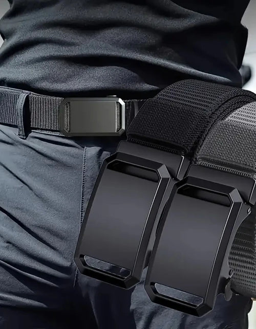 Load image into Gallery viewer, New Automatic Buckle Belt, Canvas Tactical Workwear Casual Outdoor Military Training Pants Belt for Men

