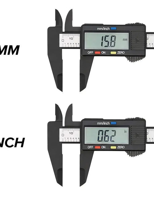 Load image into Gallery viewer, 150Mm 100Mm Electronic Digital Caliper Carbon Fiber Dial Vernier Caliper Gauge Micrometer Measuring Tool Digital Ruler
