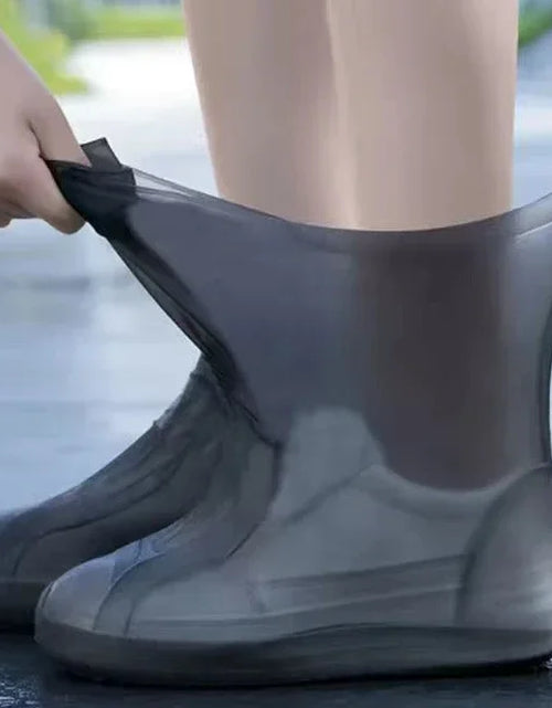 Load image into Gallery viewer, Silicone Waterproof Shoe Covers Anti-SLip Rubber Rain Resistant Boot Rain Gear Overshoes Accessories for Outdoor Rainy Day
