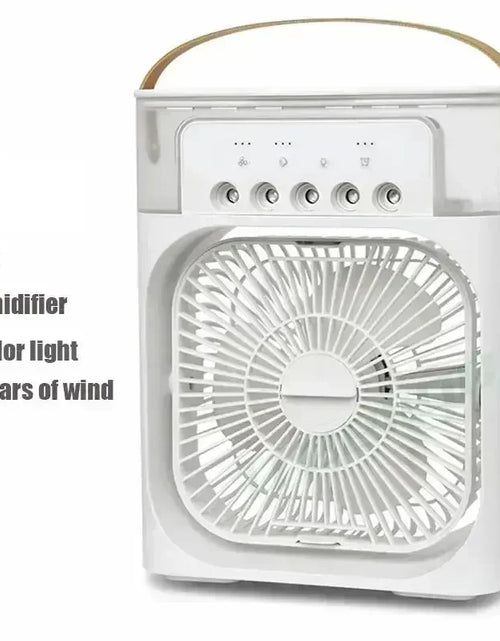 Load image into Gallery viewer, Mini Air Conditioner Household Air Cooler LED Night Light Portable Humidifier Air Adjustment Fan Office Home Fan
