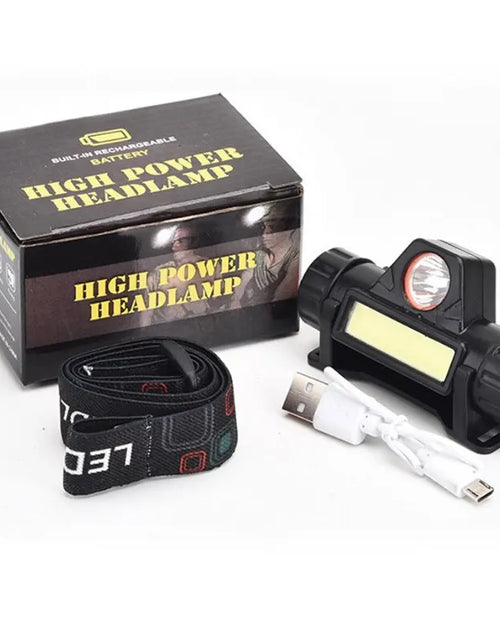 Load image into Gallery viewer, Rechargeable COB LED USB Headlamp Strong Magnetic Powerful Headlight Super Bright Waterproof Head Torch for Outdoor Fishing
