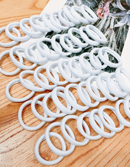 Load image into Gallery viewer, 50/100 Pieces of Black and White Hair Bands, Women'S Hair Bands, High-Elasticity Rubber Band Hair Bands, Hair Bands
