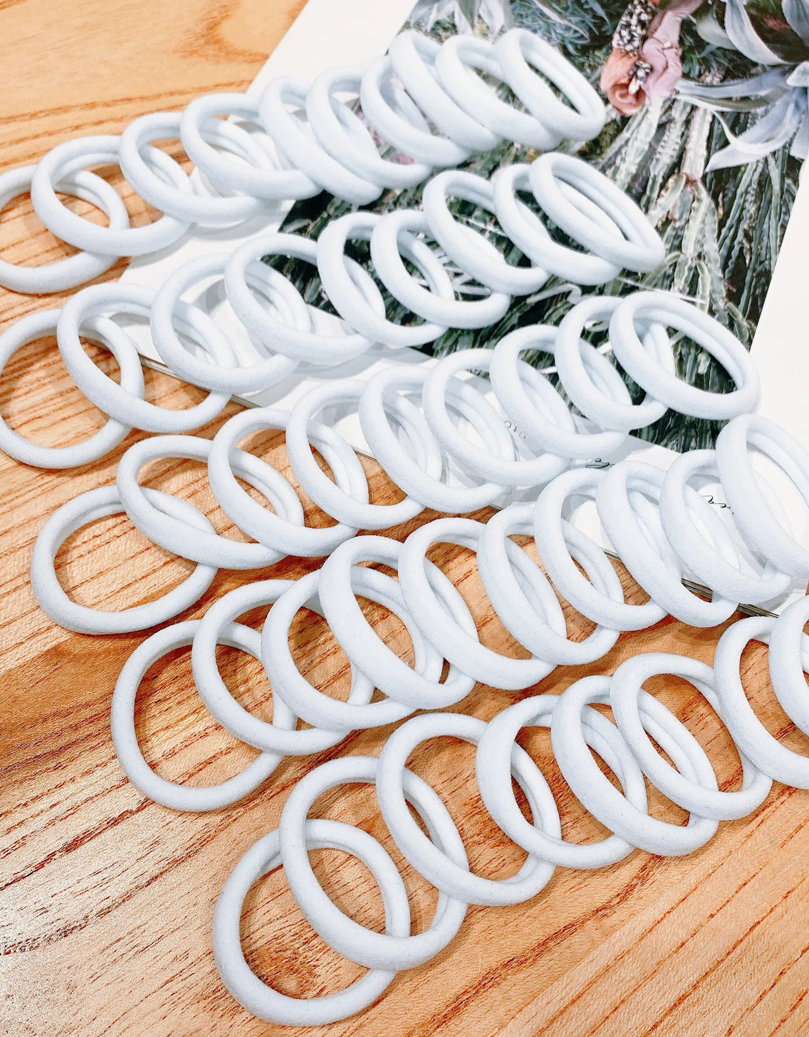 50/100 Pieces of Black and White Hair Bands, Women'S Hair Bands, High-Elasticity Rubber Band Hair Bands, Hair Bands