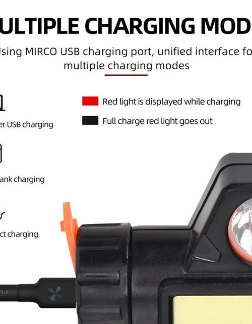 Load image into Gallery viewer, Rechargeable COB LED USB Headlamp Strong Magnetic Powerful Headlight Super Bright Waterproof Head Torch for Outdoor Fishing

