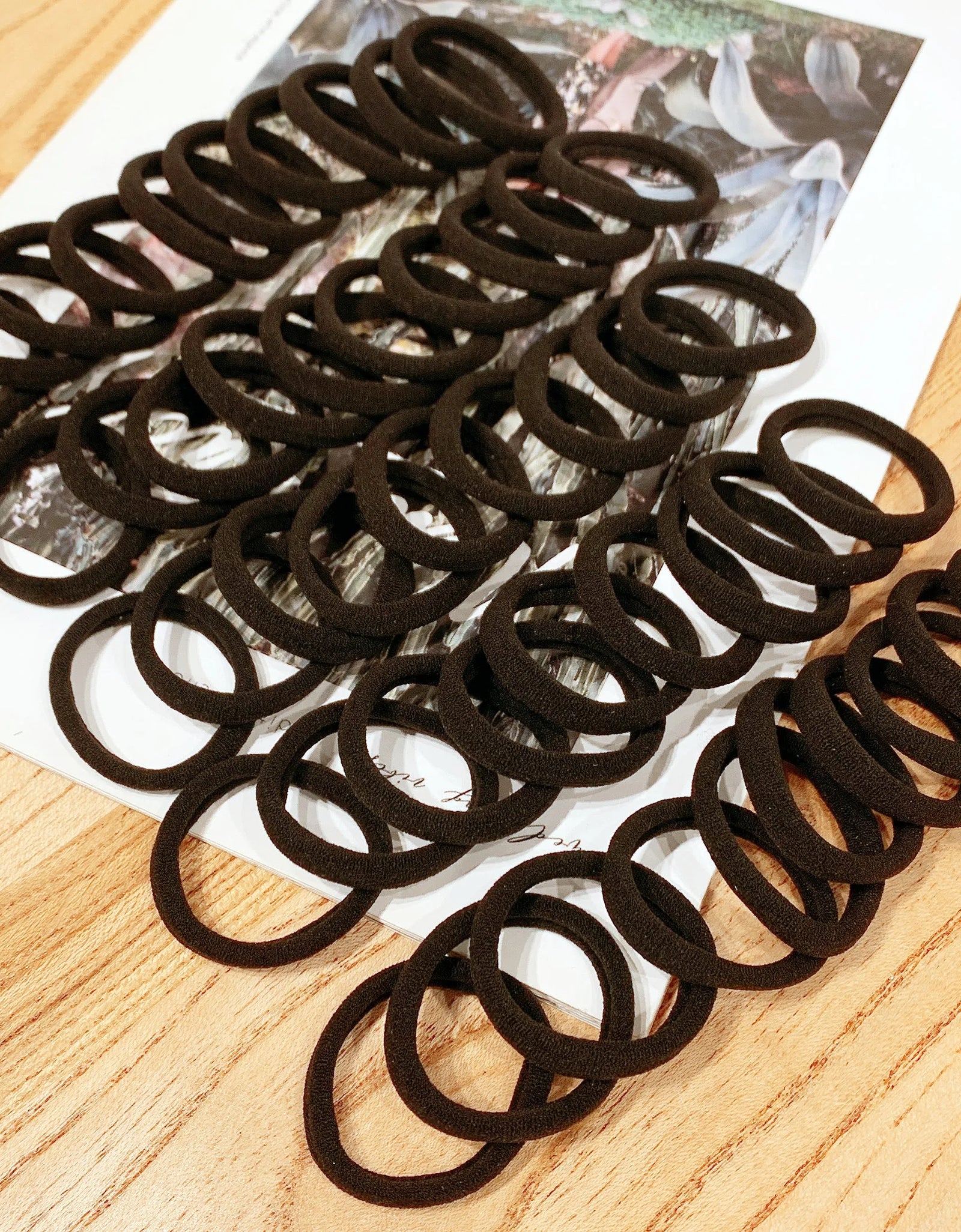 50/100 Pieces of Black and White Hair Bands, Women'S Hair Bands, High-Elasticity Rubber Band Hair Bands, Hair Bands