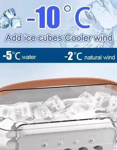 Load image into Gallery viewer, Mini Air Conditioner Household Air Cooler LED Night Light Portable Humidifier Air Adjustment Fan Office Home Fan
