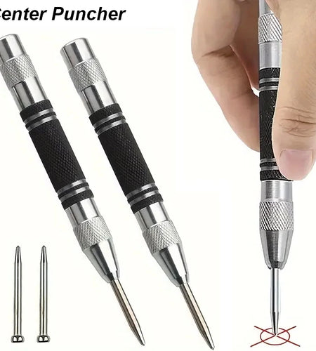 Center Punch tool– Heavy Duty Spring-Loaded Metal Marker