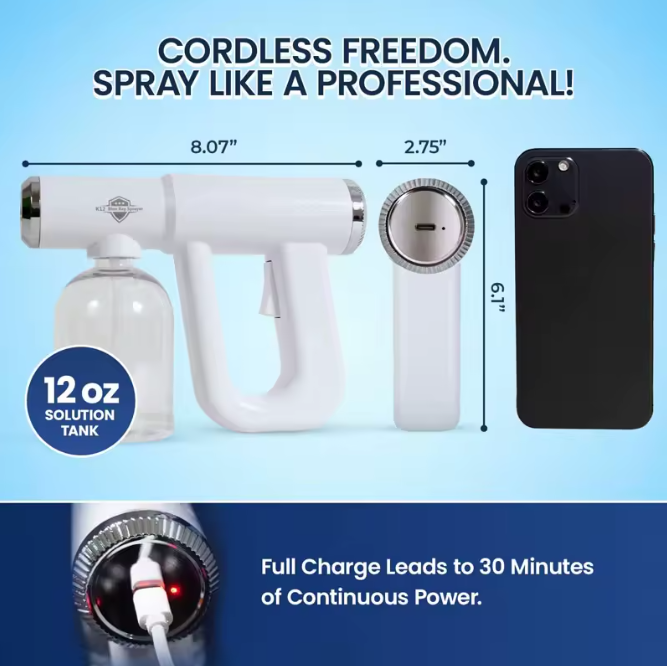 NanoMist Pro – Wireless Disinfectant Spray Gun