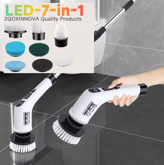 PowerScrub Pro Max – Clean Tiles & Grout in Seconds (7-in-1)