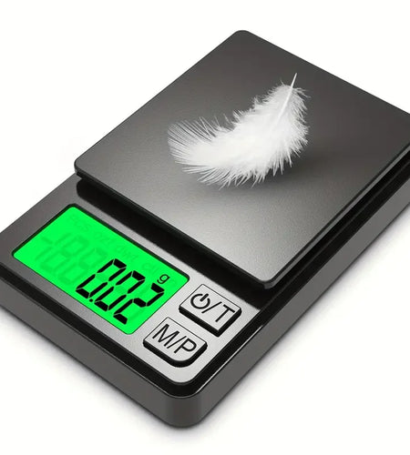 Precision Pocket Scale 1000G X 0.1G - Digital Gram, Food, Jewelry, Ounces/Grains Scale with Backlit LCD - Mini Scale for Travel