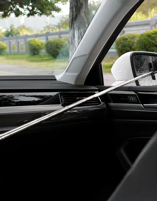 Load image into Gallery viewer, Car Rearview Mirror Wiper Cleaning Tool Auto Glass Mist Cleaner Scraper Car Accessories Handle Telescopic Window Cleaning Brush
