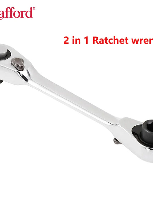 Load image into Gallery viewer, Mini Treble 1/4 Ratchet Wrench Double Ended Quick Socket Ratchet Wrench Screwdriver Hex Torque Wrenches Set 2In1 Spanner
