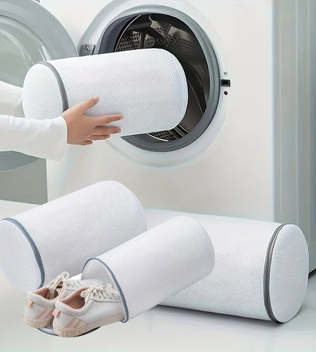 Versatile Shoe Washing Bag - Durable Mesh Laundry Bag for Sneakers, Running Shoes, Socks & Bras with Zipper Closure, Laundry Bag