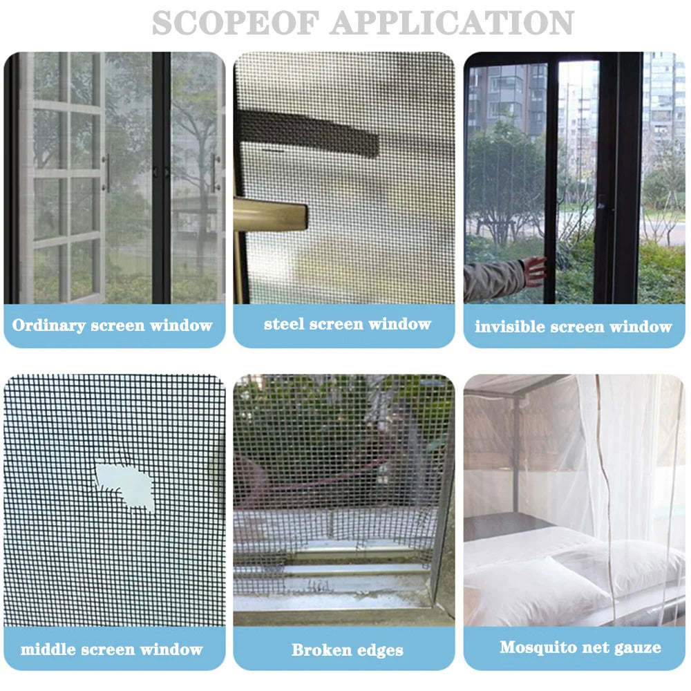 1Ps Easy-To-Apply Waterproof Window Screen Repair Tape – Keep Mosquitoes Out with Our Anti-Insect, Self-Adhesive Mesh Patch