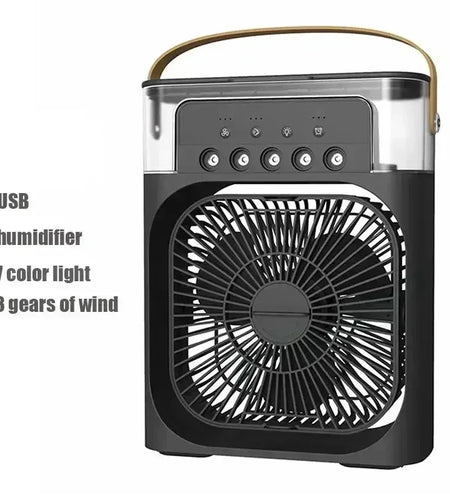 Mini Air Conditioner Household Air Cooler LED Night Light Portable Humidifier Air Adjustment Fan Office Home Fan