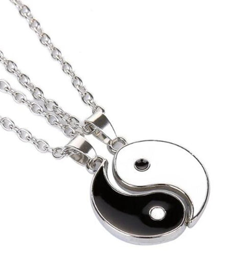 Yin Yang Pendant Necklace for Girlfriend Couples Matching Best Friend Friendship Jewelry Gift Bff Things Aesthetic Collar Boys 2