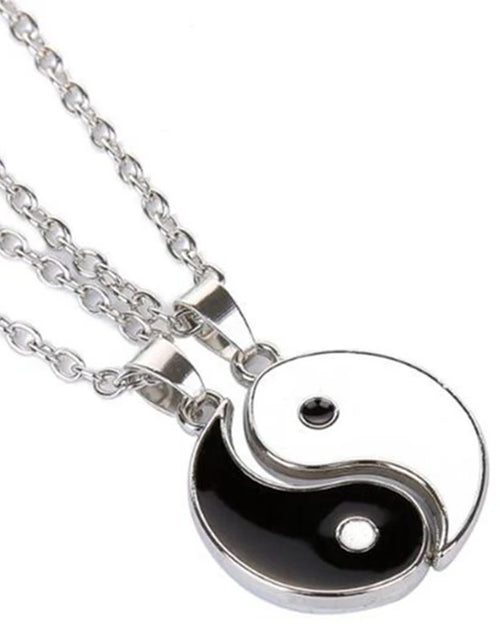 Load image into Gallery viewer, Yin Yang Pendant Necklace for Girlfriend Couples Matching Best Friend Friendship Jewelry Gift Bff Things Aesthetic Collar Boys 2
