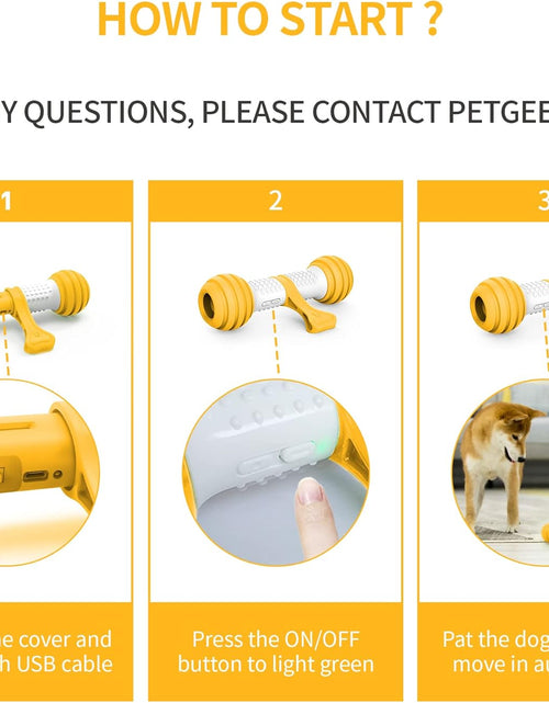 Load image into Gallery viewer, Interactive Dog Toys, Durable Motion Activated Automatic Dog Bone for Medium &amp; Large Dogs Boredom, Electronic Dog Enrichment Toys to Chase, USB Rechargeable
