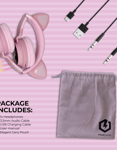 Load image into Gallery viewer, Wireless Bluetooth Headphones for Kids, Kid Headphone Over-Ear with LED Lights, Foldable Headphones with Microphone,Volume Limited, Wireless and Wired Headphone for Phones,Tablets,Pc,Laptop
